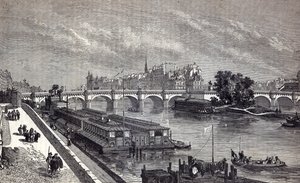 Modern Párizs: A Pont Neuf, 1845 alkotó: English School